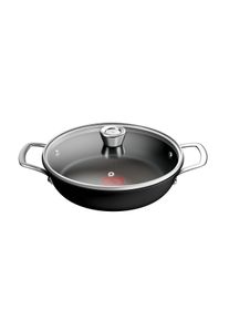 Bratpfanne Tefal "Experience Unbreakable", schwarz, B:25,8cm H:11cm L:34,1cm &Oslash;:24cm, Pfannen, Bratpfanne, FusionCore Antihaftversiegelung, induktionsgeeignet, Thermo-Signal