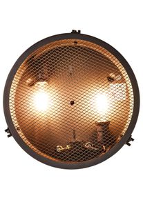 Brilliant Deckenleuchte "Zois", schwarz (schwarz korund), 2, &Oslash; 34cm H: 9cm, 1 Stk., Leuchten, Deckenlampe 34cm schwarz korund, Deckenleuchte