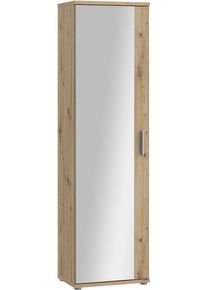 Schuhschrank FORTE "Mehrzweckschrank, Stauraum, viele Einlegeb&ouml;den", braun (artisan eiche), B:50,2cm H:179,1cm T:34,8cm, Holzwerkstoff, Schr&auml;nke, Schuhschrank