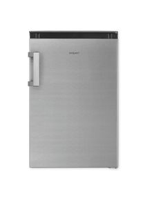 Exquisit K&uuml;hlschrank "KS16-4-HEA-090E Care", Energieeffizienz: E, silber (inoxlook), Rechtsanschlag, wechselbar, K&uuml;hlschr&auml;nke, Kompakter K&uuml;hlschrank mit 4*-Gefrierfach, 106 l K&uuml;hlvolumen, K&uuml;hlschrank
