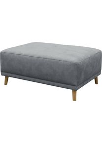 Hocker OTTO HOME "Greve", hellgrau, B:104cm H:44cm T:73cm, 100% Polyester, Hocker, Hocker, Polsterhocker Greve passend zum Sofa, Breite 104 cm