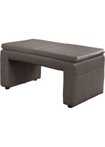 Hockerbank exxpo - SOFA FASHION "Cortado", braun, B:101cm H:49cm T:53cm, Samtvelour (Zusammensetzung: 100% PES), Hocker, Hockerbank, hohe Bodenfreiheit, sch&ouml;ne Detailverarbeitung