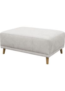 Hocker OTTO HOME "Greve", silber, B:104cm H:44cm T:73cm, 100% Polyester, Hocker, Hocker, Polsterhocker Greve passend zum Sofa, Breite 104 cm