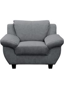 Sessel OTTO HOME "Silkeborg", hellgrau, B:109cm H:80cm T:91cm, 100% Polyester, Sessel, Sessel