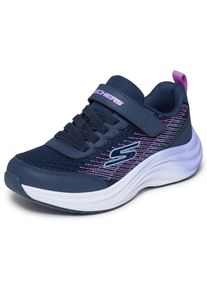 Sneaker Skechers "Skechers ELITE SPORT PULSE", M&auml;dchen, Gr. 27, blau (navy, lila), Textil, Schuhe Sneaker, Klettsneaker, Halbschuh, Gr&ouml;ssenschablone zum Download