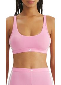 Bralette adidas Sportswear "Sport Active Essentials Cotton 3 Stripes", Damen, Gr. XXL, N-Gr, pink (rot), Single Jersey, Obermaterial: 95% Baumwolle, 5% Elasthan, BHs Bralette, weich, dehnbar und leicht, Jacquard-Logo-Tr&auml;ger
