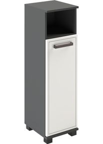 Midischrank Schildmeyer "ADANA Unterschrank, H&ouml;he 110,5 cm, 1 T&uuml;r, MADE IN GERMANY", anthrazit, wei&szlig; glanz, B:30,3cm H:110,5cm T:32,6cm, FSC-zertifizierter Holzwerkstoff, Schr&auml;nke, Midischrank, tiefgezogene MDF-Fronten - umlaufende Rahmenpr&auml;gung, MADE IN GERMANY