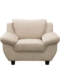 Sessel OTTO HOME "Silkeborg", creme, B:109cm H:80cm T:91cm, 100% Polyester, Sessel, Sessel