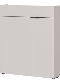 Schuhschrank Germania "Ameca", kaschmir, navarra, eiche, nachbildung, B:83cm H:99cm T:22cm, Holzwerkstoff, Schr&auml;nke, Schuhschrank