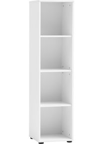 Aktenregal Schildmeyer "METZ, 4 offene F&auml;cher, H&ouml;he 150 cm, MADE IN GERMANY", wei&szlig; (mattwei&szlig;), B:38,2cm H:150cm T:38,2cm, Holzwerkstoff, Regale, Aktenregal, Einfache Montage mit verst&auml;ndlicher Aufbauanleitung, MADE IN GERMANY