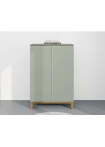 Highboard OTTO HOME "Maryd", salbei gr&uuml;n,, B:80cm H:121cm T:41cm, Holzwerkstoff, MDF, Sideboards, Highboard, Hochkommode mit Untergestell in Holzoptik