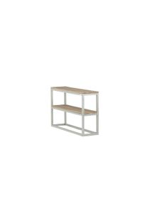 Beistelltisch VENTURE HOME "Rise, schmaler Nachttisch in heller Eschenoptik, 45 &times; 30 cm", grau, natur, natur, B:30cm H:70cm T:30cm, Tische, Beistelltisch, Schlafzimmertisch, MDF, Papierlaminat, Metallrahmen, schlank, urban