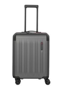 Hartschalen-Trolley Travelite "DYNAMIIC Reisekoffer Hartschale", Damen, Gr. B/H/T: 40cm x 55cm x 20cm 37 l, grau (anthrazit), ABS, unifarben mit Farbeins&auml;tzen, Koffer Hartschalen-Trolley, ABS-Hartschale und Volumenerweiterung