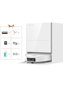 DREAME Saugroboter "X60 Pro Ultra Complete", wei&szlig;, B:35cm H:111cm T:35cm, Saugroboter, ausfahrbahre Wisch-Pads, 40C-Hei&szlig;wischen, All-in-One-Basisstation, Saugroboter