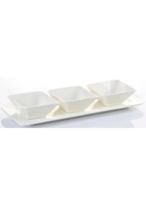 Snackschale Retsch Arzberg "FANTASTIC", wei&szlig;, Porzellan, Sch&uuml;sseln, Snackschale, au&szlig;ergew&ouml;hnliche eckige Form, Fine China Porzellan