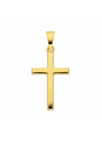 Adelia&acute;s Kreuzkette ADELIA&acute;S "Adelia's Halskette - Kreuzkette mit Kreuz Anh&auml;nger aus 333 Gold Halskette - Kreuzkette mit Kreuz Anh&auml;nger aus 333 Gold" Gr. 45, gold, Halsketten, Damen, Gold, Kreuzkette