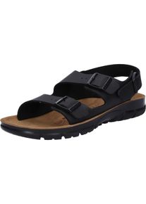 Sandale Birkenstock "Kano", Damen, Gr. 39, schwarz, Obermaterial: 100% sonstige Fasern AF., Schuhe Sandale