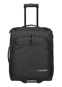 Weichgep&auml;ck-Trolley Travelite "KICK OFF Reisetasche mit Rollen", Damen, Gr. B/H/T: 40cm x 55cm x 20cm 44 l, schwarz, Polyester, unifarben, Koffer Weichgep&auml;ck-Trolley, gro&szlig;e Reise- und Freizeittasche &ndash; ideal als Reisegep&auml;ck