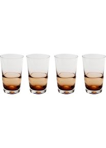 Glas KARE DESIGN "Mimi Amber", orange, B:8,8cm H:14cm, Glas, Trinkgef&auml;&szlig;e, Glas, Rotwein-, Sekt- oder Wasserglas