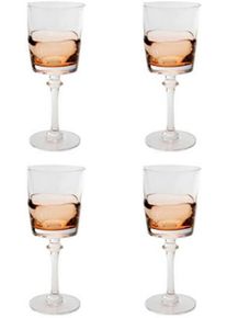 Glas KARE DESIGN "Mimi Amber", orange, B:8,6cm H:20,6cm, Glas, Trinkgef&auml;&szlig;e, Glas, Rotwein-, Sekt- oder Wasserglas