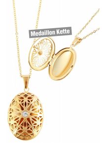 Adelia&acute;s Kette mit Anh&auml;nger ADELIA&acute;S "Adelia's Damen Edelstahl Halskette mit Anh&auml;nger" Gr. 45, gold, Halsketten, Damen, Edelstahl, Kette mit Anh&auml;nger