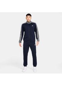 Trainingsanzug Nike Sportswear "Nike Sportswear Club Men's Poly-Knit Tracksuit", Herren, Gr. XS, blau (obsidian, smo), Obermaterial: 100% Polyester, Sportanz&uuml;ge Trainingsanzug, mit leichtem Material, in Poly-Knit-Ausf&uuml;hrung, aus Polyester