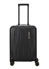 Hartschalen-Trolley Travelite "BARBARA NOVELTY Reisekoffer Hartschale", Damen, Gr. B/H/T: 39cm x 55cm x 20cm 38 l, schwarz, Polycarbonat, unifarben, Koffer Hartschalen-Trolley, Volumenerweiterung &ndash; stilvolles Reisegep&auml;ck