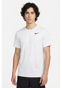 T-Shirt Nike "M NK DF TEE STD FLEX", Herren, Gr. S, wei&szlig;, schwarz, angeraute Sweatware, Obermaterial: 100% Polyester, normal, Rundhals, angesetztes B&uuml;ndchen, Shirts T-Shirt, mit Kapuze, aus angerauter Sweatware, in normaler L&auml;nge