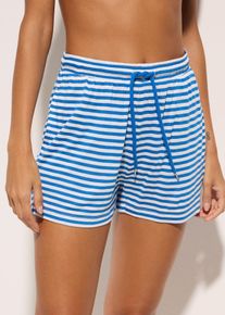 Strandshorts av viskos - bl&aring; - storlek 36/38 (S) - bonprix