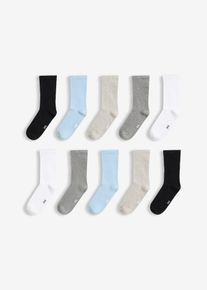 Strumpor med mudd som inte kl&auml;mmer (10-pack) - vit - storlek 35-38 - bonprix