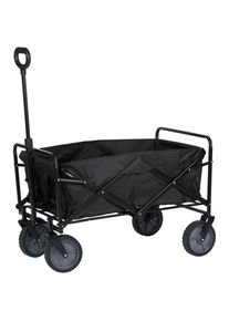 Bollerwagen, Schwarz, Metall, Kunststoff, 53x105x99 cm, Freizeit & Co, Gartenspielzeug, Bollerwagen