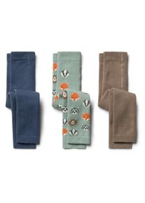 Tchibo - Dziecięce legginsy termoaktywne frotte - dla dzieci - rozmiar 122/128 - kolor: niebieski/zielony
