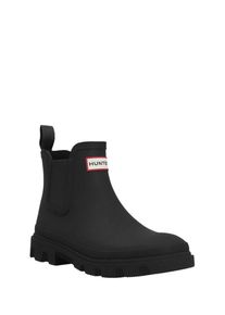 Gummistiefel Hunter "UNISEX DOWNPOUR CHELSEA BOOT", Damen, Gr. 41, schwarz, Gummi, Schuhe Gummistiefel, wasserdicht
