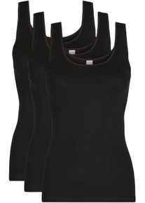 Achselhemd Nina von C. "Daily", Damen, Gr. 42, N-Gr, schwarz, Obermaterial: 100% Baumwolle, k&ouml;rpernah, Rundhals, Unterhemden Achselhemd, basic, weich, bequem, eng, Rundhalsausschnitt, breite Tr&auml;ger