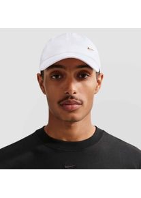 Baseball Cap Nike Sportswear "U NK DF CLUB CAP U CB MTSWSH L", Damen, Gr. S (52/57), wei&szlig; (wei&szlig;, metall1), Obermaterial: 100% Polyester, Caps Baseball Cap, mit gebogenem Schirm, mittelhohe Passform, aus Polyester