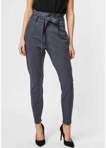 V&eacute;ro Moda Paperbag-Hose VERO MODA "VMEVA HR LOOSE PAPERBAG PANT GA NOOS", Damen, Gr. S (36), L&auml;nge 32, blau (ombre blau), Milano Rib, Obermaterial: 65% Viskose, 30% Nylon, 5% Elasthan, unifarben, loose fit kn&ouml;chellang, Hosen Paperbag-Hose, Viskosemischung