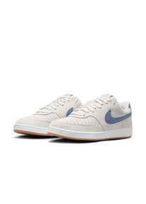 Sneaker Nike Sportswear "COURT VISION LO FL V2", Herren, Gr. 41, vast grau, diffused blau, wei&szlig;, Leder, Schuhe Sneaker, inspiriert vom Design des Nike Air Force