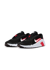 Trainingsschuh Nike "Flex Train", Herren, Gr. 42,5, schwarz (schwarz, wei&szlig;, university rot), Synthetik, Textil, Schuhe Trainingsschuh