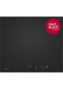 Neff Induktions-Kochfeld "T56NUQ4A0", schwarz (mattschwarz), B:59,2cm H:5,1cm T:52,2cm, Kochfelder, Induktionskochfeld im Matt Black Design mit Twist Pad Steuerung., Induktions-Kochfeld