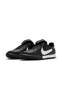 Fu&szlig;ballschuh Nike "THE PREMIER III TF", Herren, Gr. 45, schwarz, wei&szlig;, Leder, Synthetik, Schuhe Fu&szlig;ballschuh, f&uuml;r kurzen Kunstrasen, Hart- und Aschenpl&auml;tze