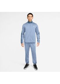 Trainingsanzug Nike Sportswear "Nike Sportswear Club Men's Poly-Knit Tracksuit", Herren, Gr. L, blau (hydrogen blau), Obermaterial: 100% Polyester, Sportanz&uuml;ge Trainingsanzug, mit leichtem Material, in Poly-Knit-Ausf&uuml;hrung, aus Polyester