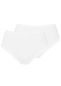 Bikinislip Mey "Triniti", Damen, Gr. 46 (48), wei&szlig;, Feinripp, Obermaterial: 97% Baumwolle, 3% Elasthan, unifarben, normal, Unterhosen Bikinislip, elastisch, Cotton-Mix, weich