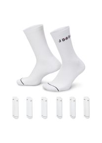 Funktionssocken Nike "U J ED POLY CREW JOR 6PR - 144", Damen, Gr. S (34/37), wei&szlig;, gym re, Obermaterial: 96% Polyester, 3% Elasthan, 1% Nylon, Socken Funktionssocken
