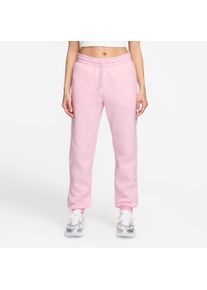 Sporthose Nike Sportswear "W NSW PHNX FLC MR PANT STD", Damen, Gr. S, N-Gr, rosa (pink foam), Obermaterial: 80% Baumwolle, 20% Polyester, Hosen Sporthose, mit angerautem Fleece, mittelschweres Material, schmale Passform