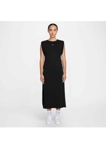 Shirtkleid Nike Sportswear "W NSW NK CHLL FT DRESS", Damen, Gr. XS, N-Gr, schwarz (schwarz, sail), Obermaterial: 70% Baumwolle, 30% Polyester, Kleider Shirtkleid, aus Baumwolle und Polyester, erh&auml;ltlich in den Gr&ouml;&szlig;en XS bis XXL