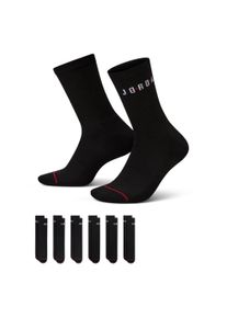 Funktionssocken Nike "U J ED POLY CREW JOR 6PR - 144", Damen, Gr. L (42/45), schwarz, gym re, Obermaterial: 96% Polyester, 3% Elasthan, 1% Nylon, Socken Funktionssocken