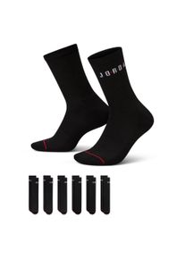 Funktionssocken Nike "U J ED POLY CREW JOR 6PR - 144", Damen, Gr. S (34/37), schwarz, gym re, Obermaterial: 96% Polyester, 3% Elasthan, 1% Nylon, Socken Funktionssocken