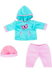 Puppenkleidung BAYER "Hose Schmetterling 46 cm", blau (blau, rosa), Puppenkleidung, Baby, Puppenkleidung
