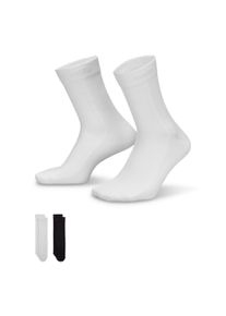 Funktionssocken Nike "U NK ED PL LTWT CRW 2P-144 WMN", Damen, Gr. S (34/37), wei&szlig; (multi, color), Obermaterial: 56% Nylon, 40% Polyester, 4% Elasthan, Socken Funktionssocken