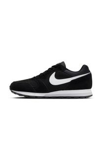 Sneaker Nike Sportswear "WMNS MD RUNNER 2", Damen, Gr. 43, schwarz, wei&szlig;, wolf grau, Leder, Textil, Schuhe Sneaker